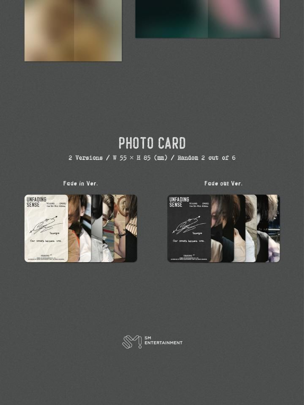 Альбом YESUNG - Unfading Sense 5th Mini Album 2 Version SET