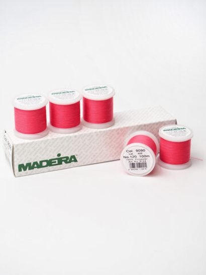 Нитки швейные Madeira aerofil № 120 Col. 9090 малиново-красный (100 м)