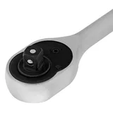 Ключ-трещотка 3/8", CrV, 72 зуба, с быстрым сбросом, матовый хром Stels — фото 6