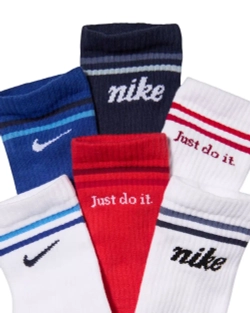Теннисные носки Nike Kids Everyday Cushioned Crew 6P - multicolor
