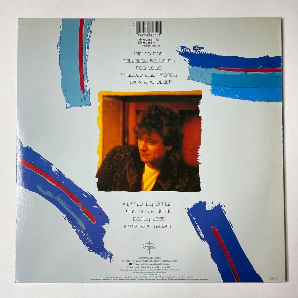 Винтажная виниловая пластинка LP Robert Plant Shaken N Stirred (Germany 1985) Pink And Black