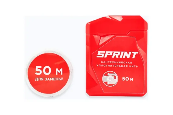 Нить для герметизации Sprint 50м бокс+50м катушка 29169