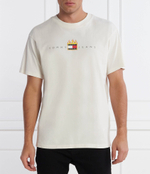 Футболка LINEAR FIRE FLAG Tommy Jeans - экрю(DM0DM17738)