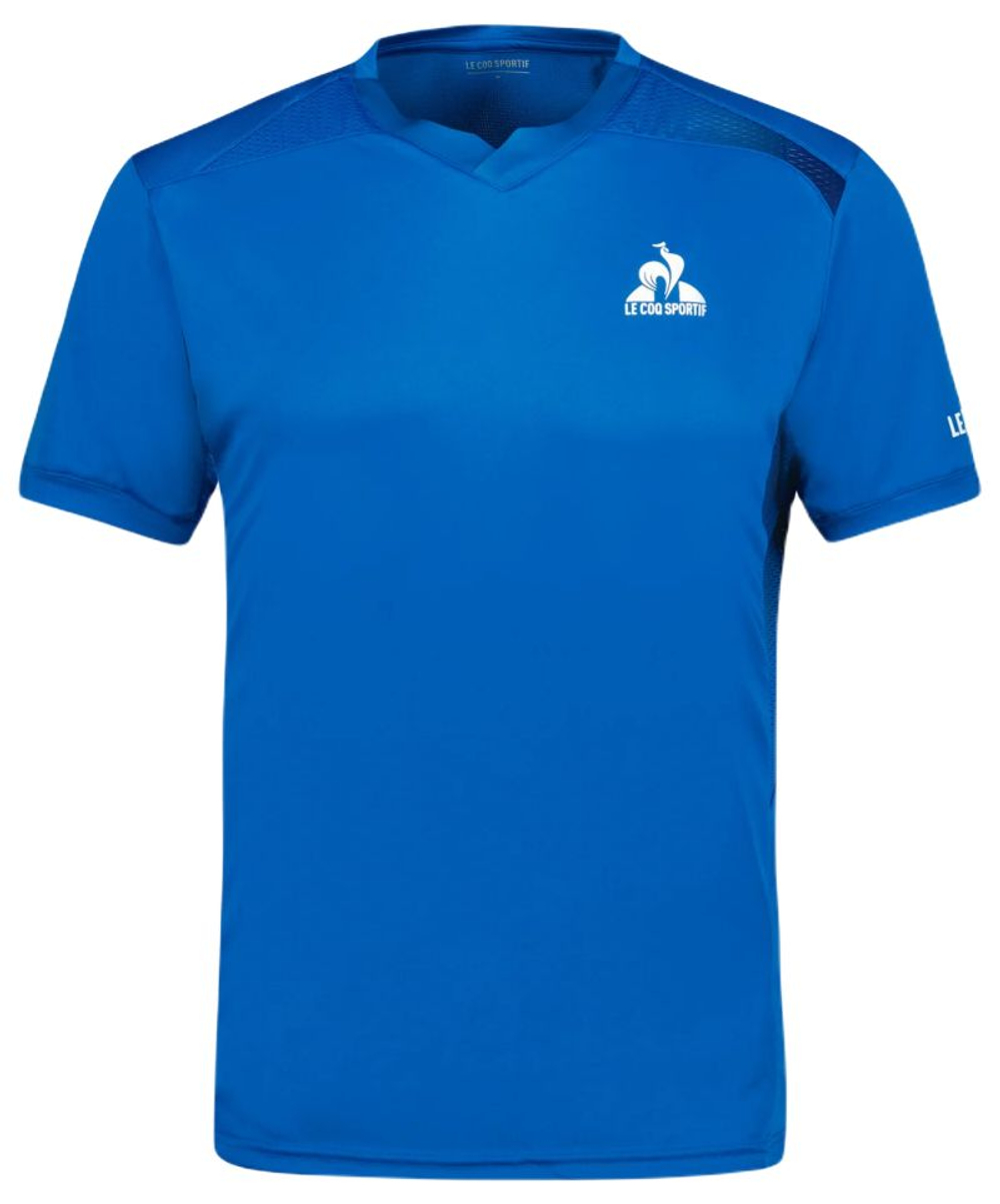Теннисная футболка Le Coq Sportif Training Short Sleeve 24 - lapis blue