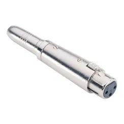 Adam Hall 7854 - адаптер TRS 6.3 mm stereo (F) - XLR (F), серебристый