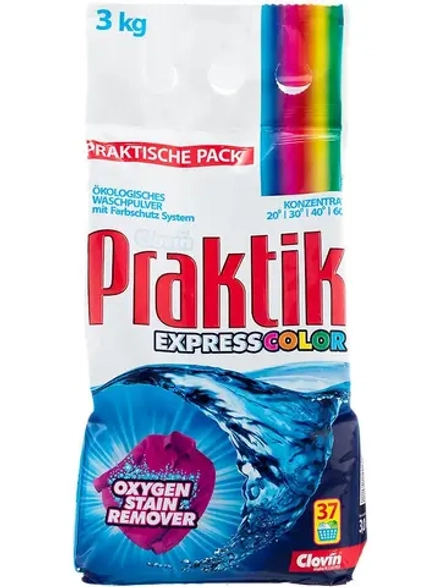 ДЕФЕКТ УПАКОВКИ. Praktik COLOR Порошок для стирки концентрат 3кг,