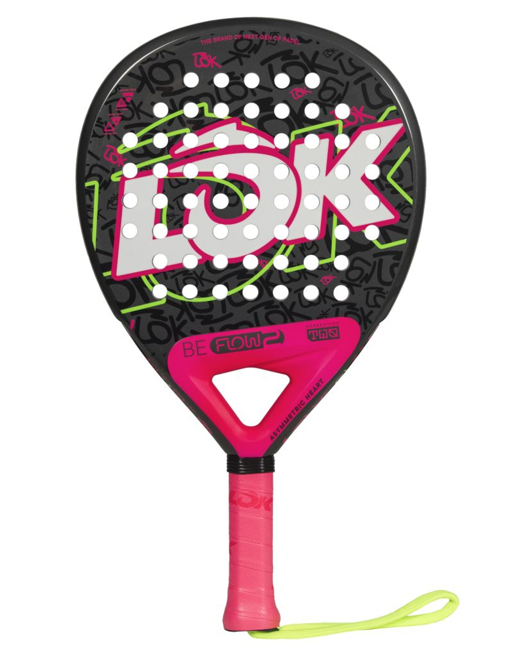 Ракетка для Padel LOK Be Flow Gen 2 - pink/green
