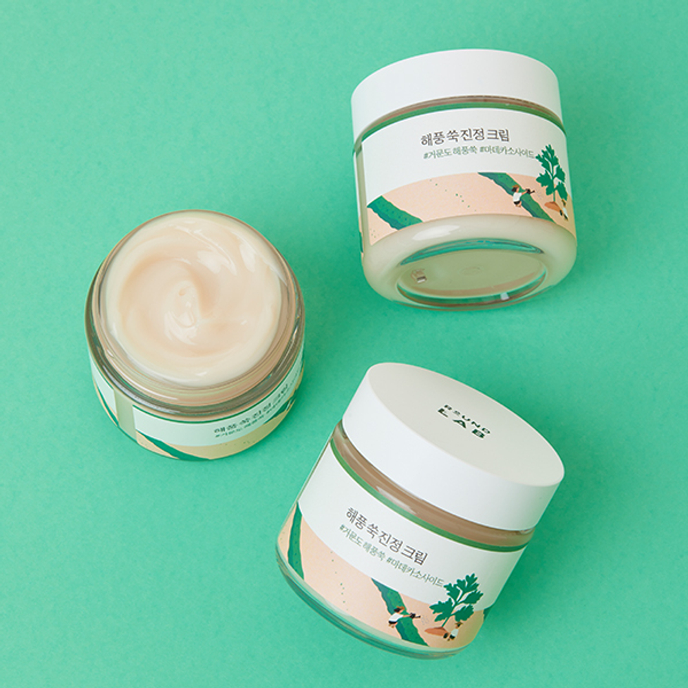Round Lab Mugwort Calming Cream лёгкий успокаивающий крем с полынью