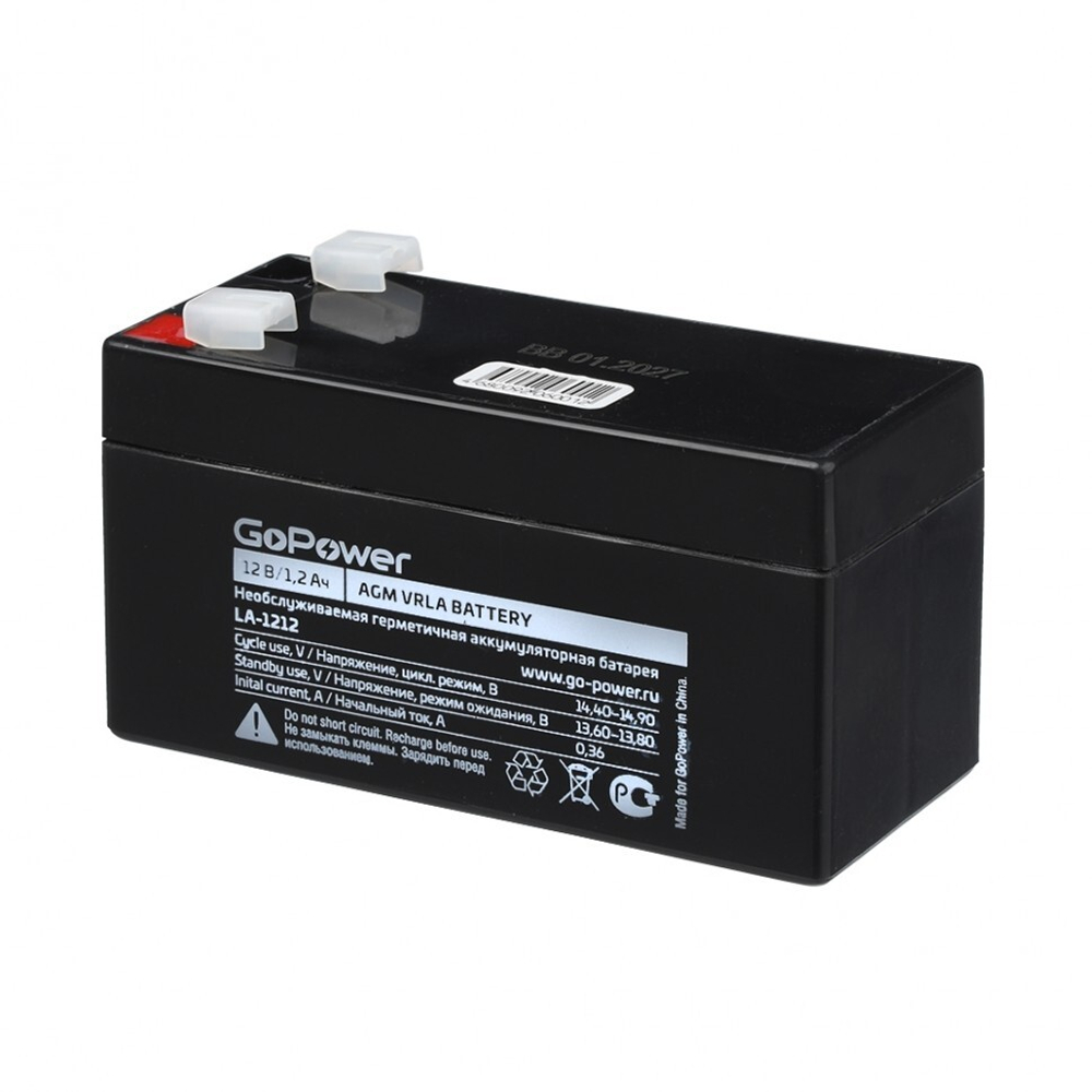 АКБ GoPower LA-1212 12V 1.2Ah