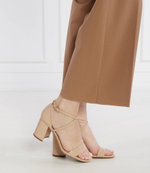 Кожаные босоножки на каблуке sophie Michael Kors - бежевый(40S4SOMS1A)