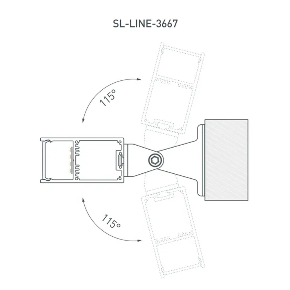 Профиль SL-LINE-3667-2000 ANOD (Arlight, Алюминий) 019299