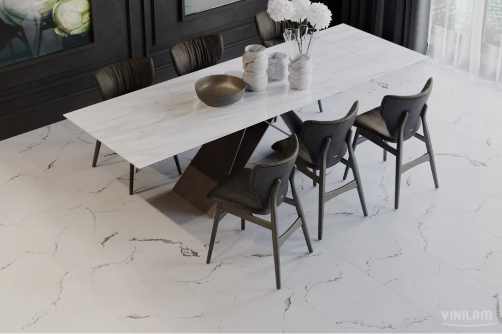 Кварц-винил WPC Vinilam Ceramo Stone 8 мм Итальянский Мрамор 2.65 м2