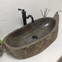 Раковина из речного камня RS-61908 (73x35x16) из натурального камня