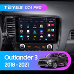 Teyes CC4 Pro 10,2" для Mitsubishi Outlander 2018-2021