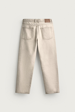 ZARA ДЖИНСЫ STRAIGHT ДЛИНОЙ ДО ЩИКОЛОТКИ, СВЕТЛО-СЕРЫЙ