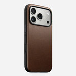 Кожаный чехол Nomad Modern Leather Case для iPhone 17 Pro коричневый