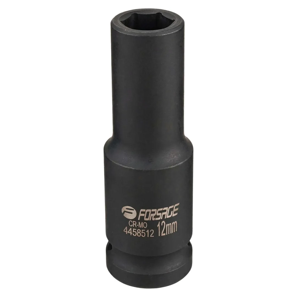 Головка ударная глубокая 12мм 1/2''6гр. Forsage F-4458512