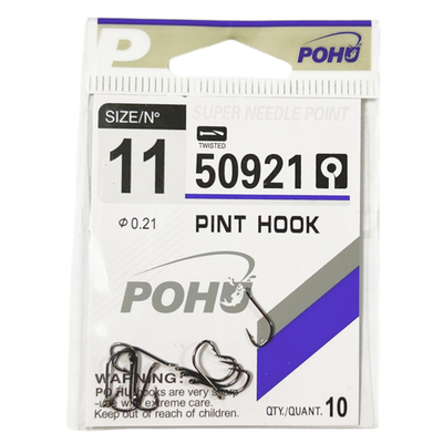 Крючки рыболовные POHU 50921 №11 (УП/10шт)