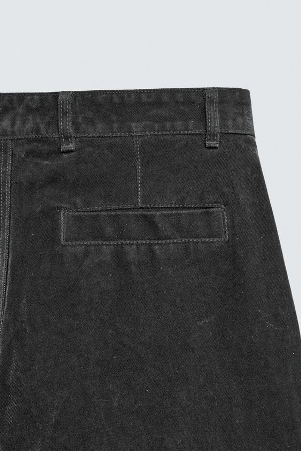ZARA БРЮКИ RELAXED FIT С ФЛОКИРОВАНИЕМ, СЕРЫЙ