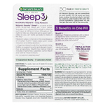 Nature's Bounty, Sleep 3, средство для снятия максимальной эффективности, без наркотиков, 30 трехслойных таблеток