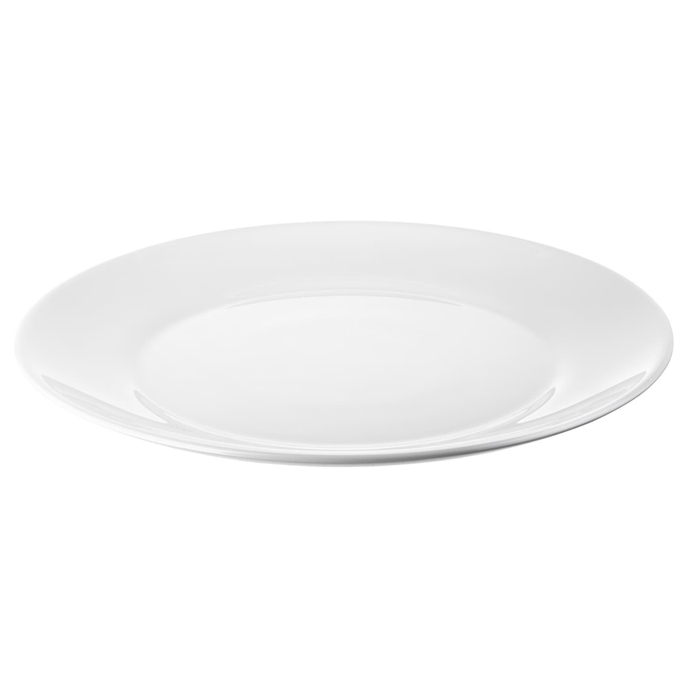 IKEA OFTAST (ИКЕА ОФТАСТ) — Тарелка, белая, 25 см