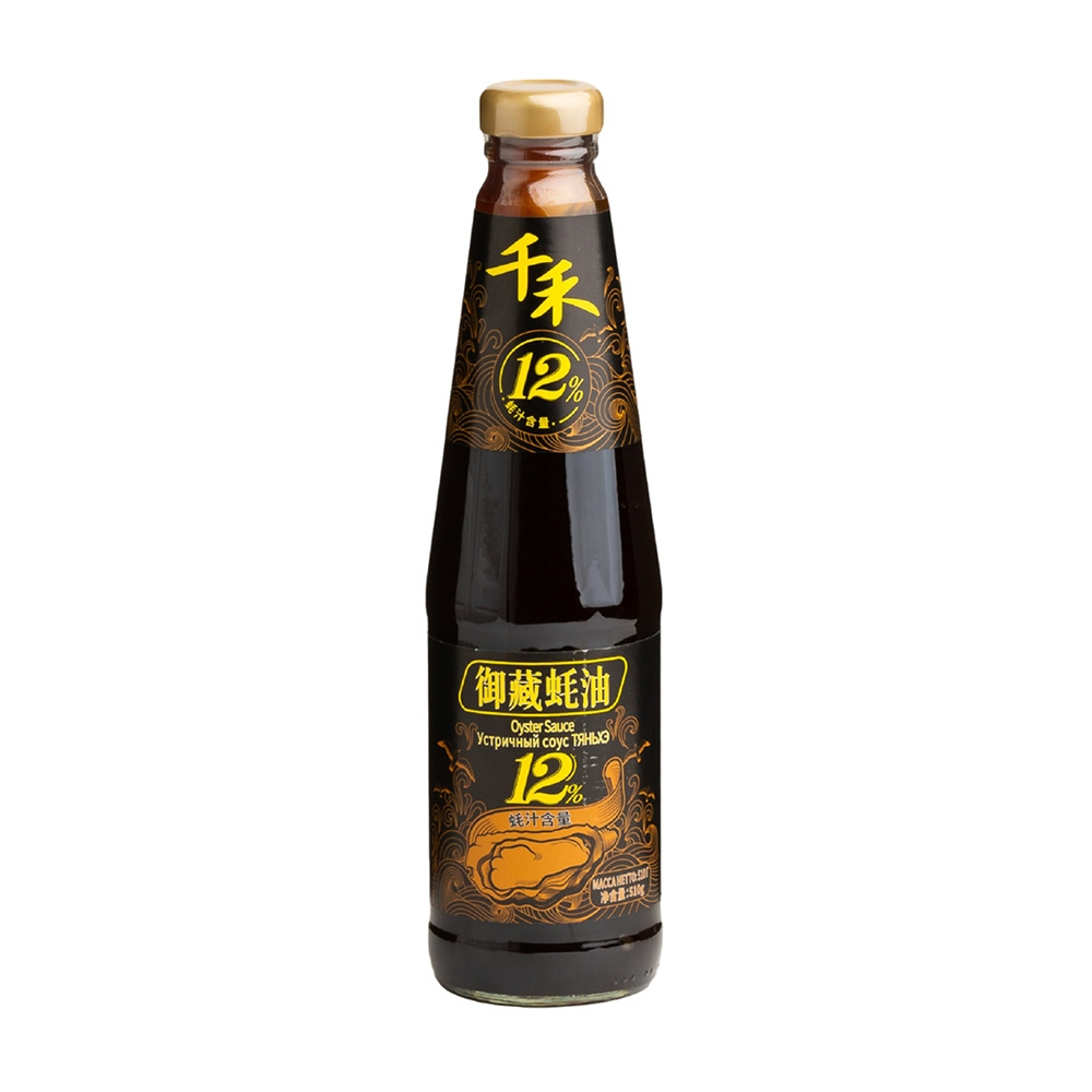 TIANHE Oyster Sauce bottle (12% oyster extract) Устричный соус (12% устричного экстракта) ст/бут 510