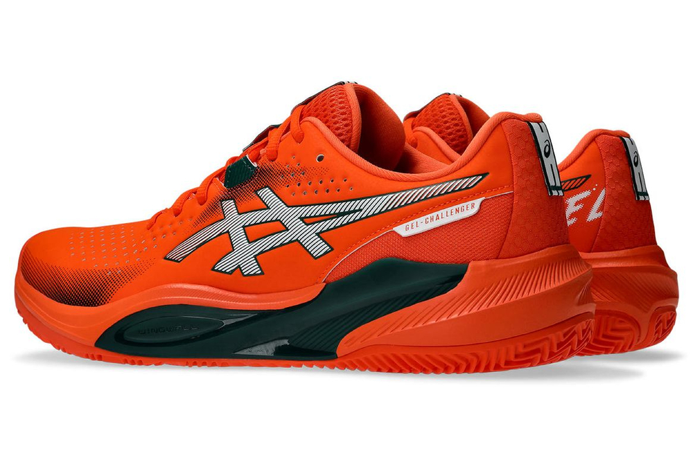 Мужские кроссовки для падела Asics Gel-Challenger 15 Padel - energy orange/jewel green