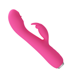 Розовый вибратор-кролик 19,9см с имитацией оральных ласк Pretty Love Rachel BI-014783-1