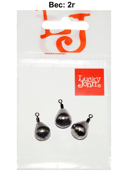 Грузa Lucky John JIG RIG 2г, уп. 3шт