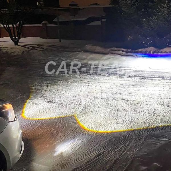 Противотуманные фары (ПТФ) "ZMB" с Bi-LED модулем Приора, Шевроле Нива (2123), Газель - двухрежимные (желтый/белый свет) WD-022