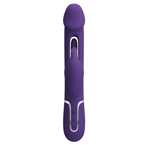 Сиреневый вибратор-кролик 23,2см с фингерингом Pretty Love Twinkled Tenderness Kampas Flicking Vibrator Rabbit BW-500025-2