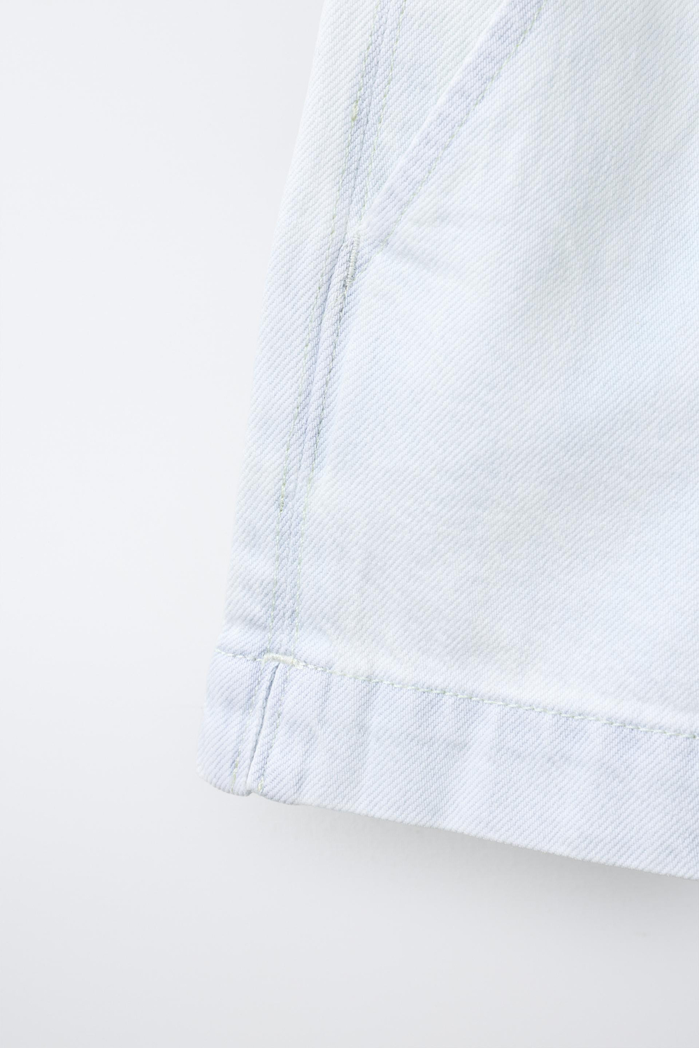 ZARA ДЖИНСОВЫЕ ШОРТЫ, ГОЛУБОЙ