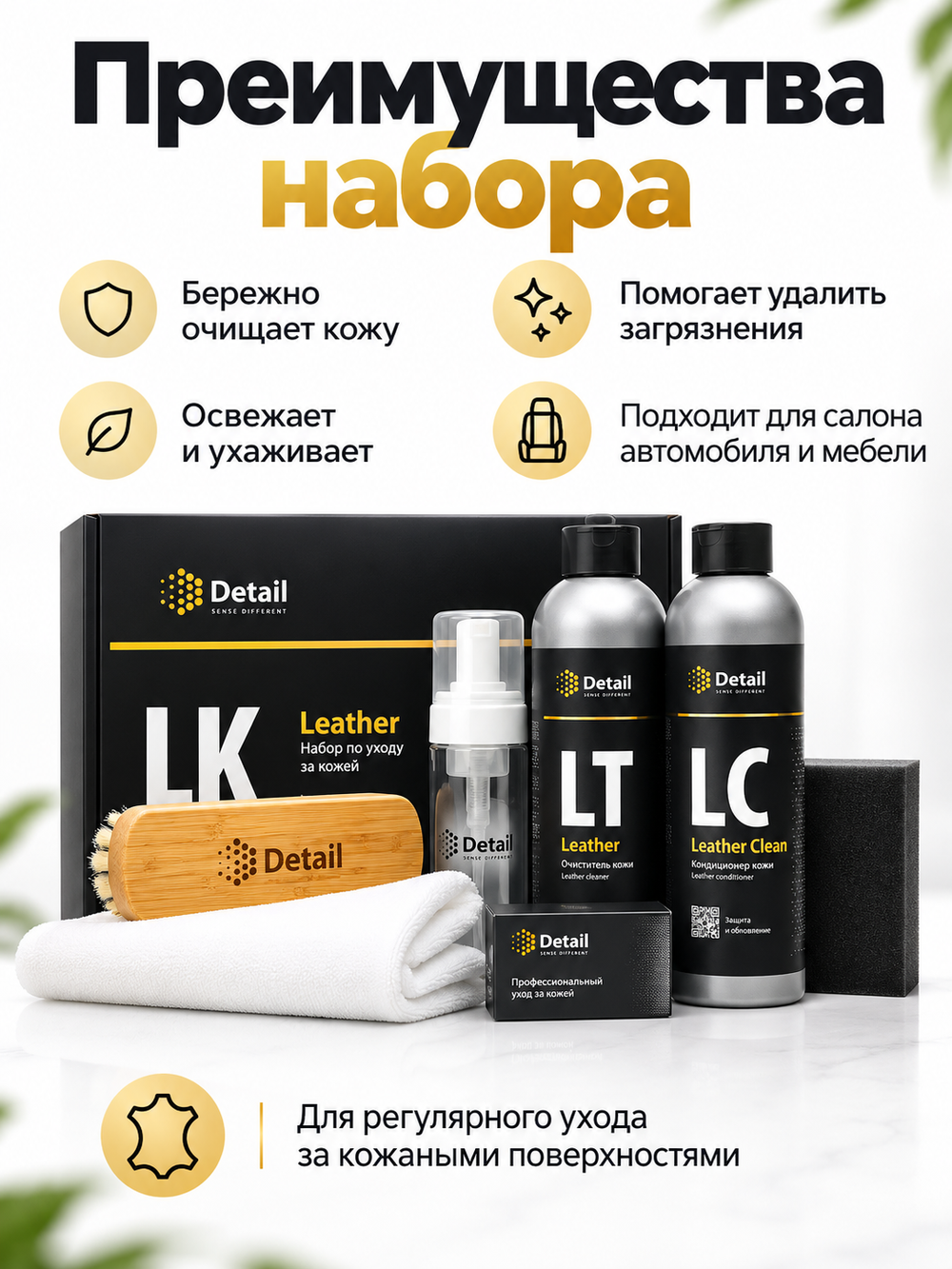 Detail Набор для очистки кожи LK "Leather Kit"