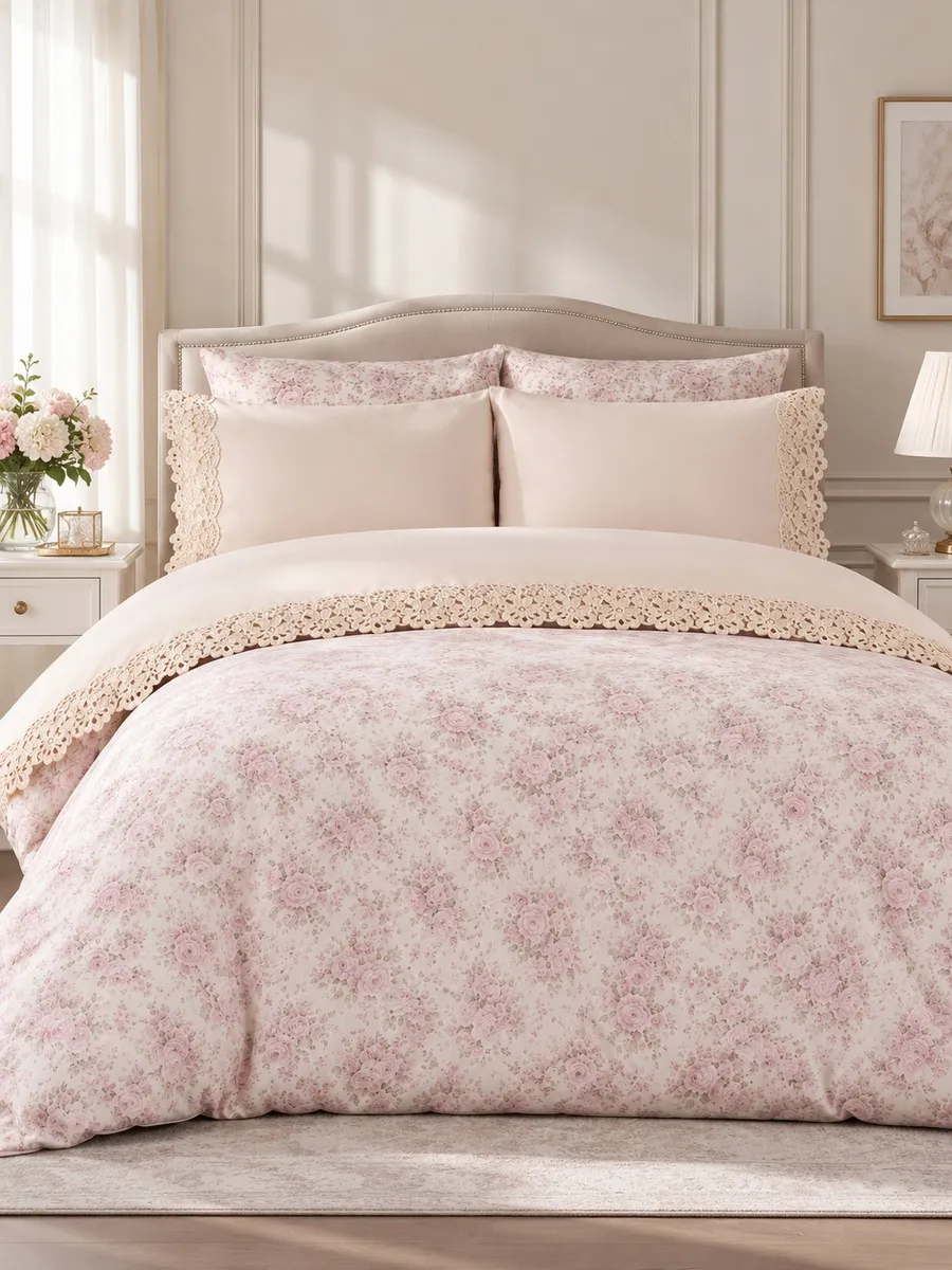 Gelin Home КПБ 6 пр. ROSE пыльная роза пододеяльник 200*220, простынь 240*260, наволочки 50*70 2шт, декоративные наволочки 50*70 2шт GLNN603 — фото 3