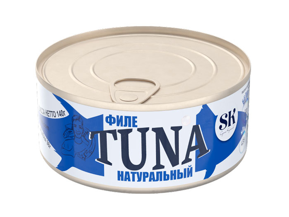 Тунец филе натуральный СКИПДЖЕК 185г