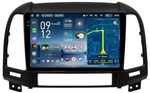Магнитола для Hyundai Santa Fe 2 CM 2006-2012 (рамка черная) - Teyes CC4-PRO монитор 9.5" 2K QLED на Android 13, Быстрейшая, Snapdragon 778G, ИИ, CarPlay, DSP, 4G SIM-слот