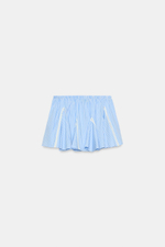 МИНИ-ЮБКА В ПОЛОСКУ С КРУЖЕВНЫМИ ВСТАВКАМИ — ZARA