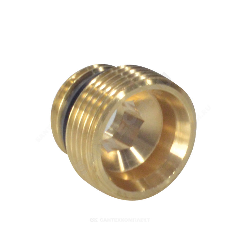 Переходник латунь 1/2"x3/4" под евроконус НР R483 Giacomini R483Y023