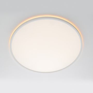 Настенно-потолочный светодиодный светильник с подсветкой 40W 3000-5500К+ RGB CL749500 белый NORMA Citilux