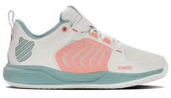 Женские теннисные кроссовки K-Swiss Ultrashot Team — blanc de blanc/nile blue/desert flower