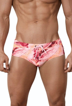 Розовые принтованные плавки Lago Rosa Swimsuit Brief (Размер: S) (Цвет: розовый)