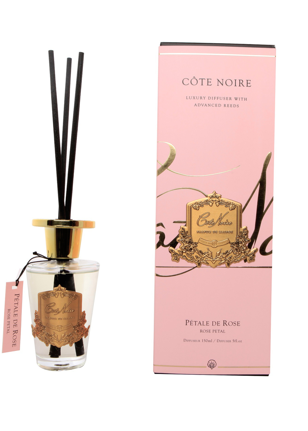 Диффузоры Petal De Rose Cote Noire Прозрачный / Золотой