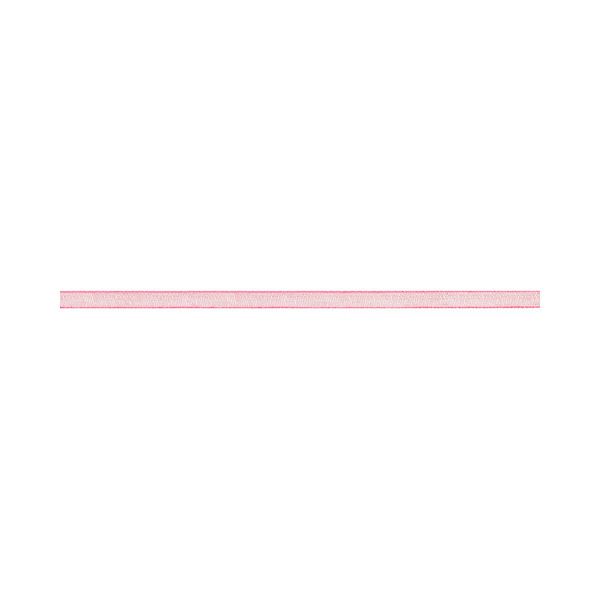 Лента капроновая (органза) _3.0 мм / 45.7 метров, 029 я.розовый, Blitz OR-3