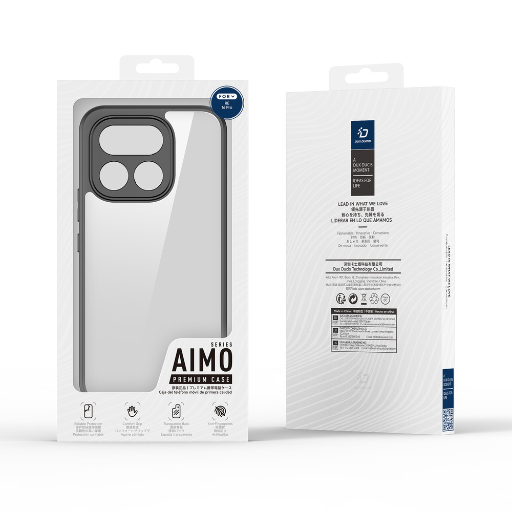Защитный прозрачный чехол для Realme16 Pro, серия Aimo Series от Dux Ducis
