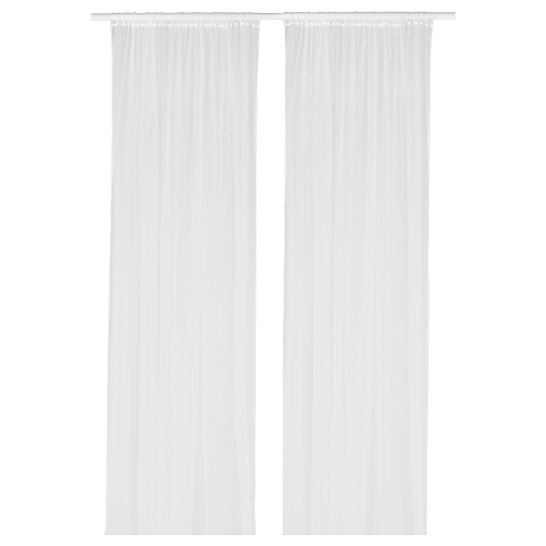 Комплект штор IKEA LILL (ЛИЛЛЬ), Белый, 280х250 см, 2 шт