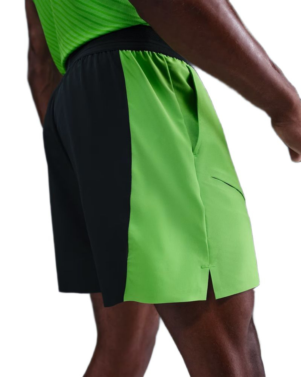 Мужские теннисные шорты Nike Court Slam Dri-FIT Alcaraz - black/mean green/white