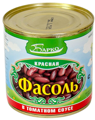 фасоль БАРКО (красная в том/соусе) 400гр ж/б (1х12)