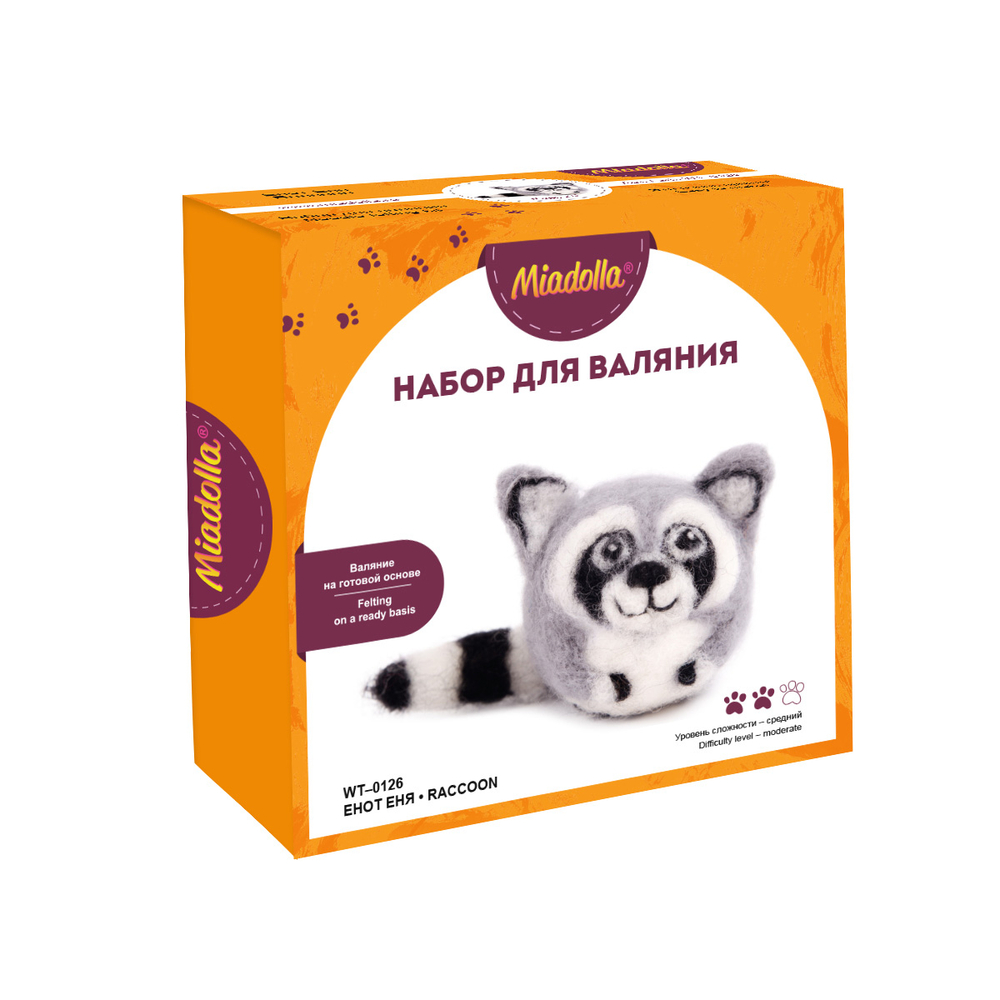 "Miadolla" WT-0126 "Енот Еня" набор для валяния .