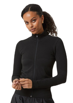 Женская Кофта теннисная Björn Borg Running Seamless Cover-Up - black beauty