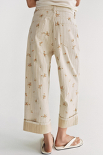 ДЖИНСЫ TAPERED СО СРЕДНЕЙ ПОСАДКОЙ И ЦВЕТОЧНЫМ ПРИНТОМ — ZW COLLECTION — ZARA